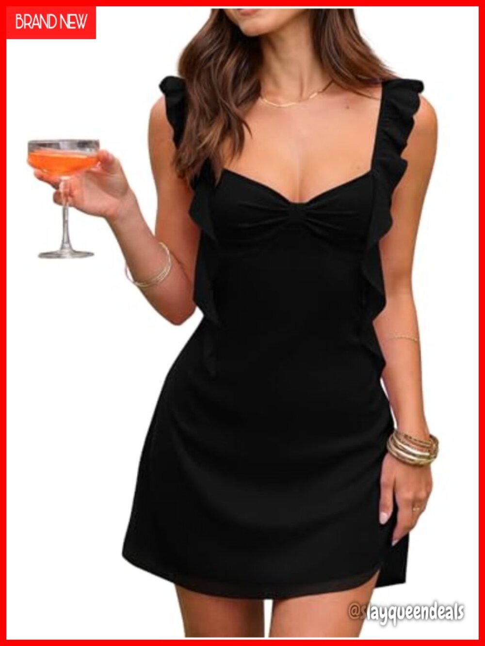 Sleeveless Mini Dress Mesh Sweetheart Neck Ruffle A-Line Party